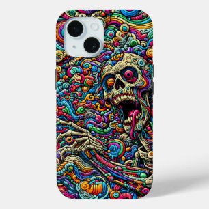 Colourful Abstract Monster iPhone 15 Case