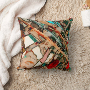 Colourful Abstract Mosaic Cushion