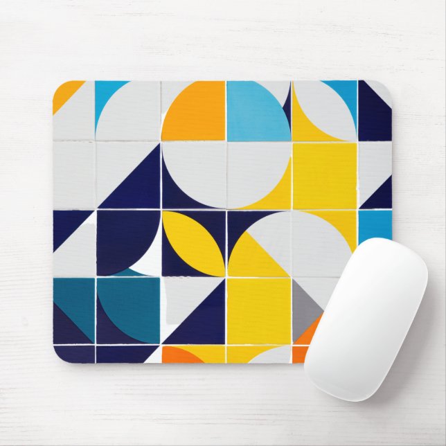  Colourful Abstract    Mouse Mat (With Mouse)