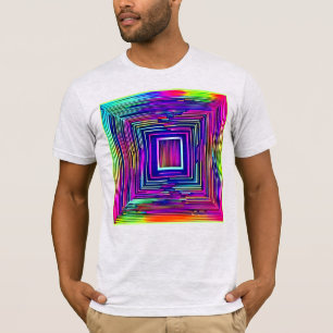 Colourful Abstract Neon Spectrum Art T-Shirt