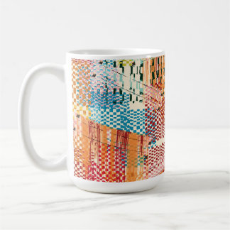 Colourful Abstract Newspaper Collage Coffee Mug
