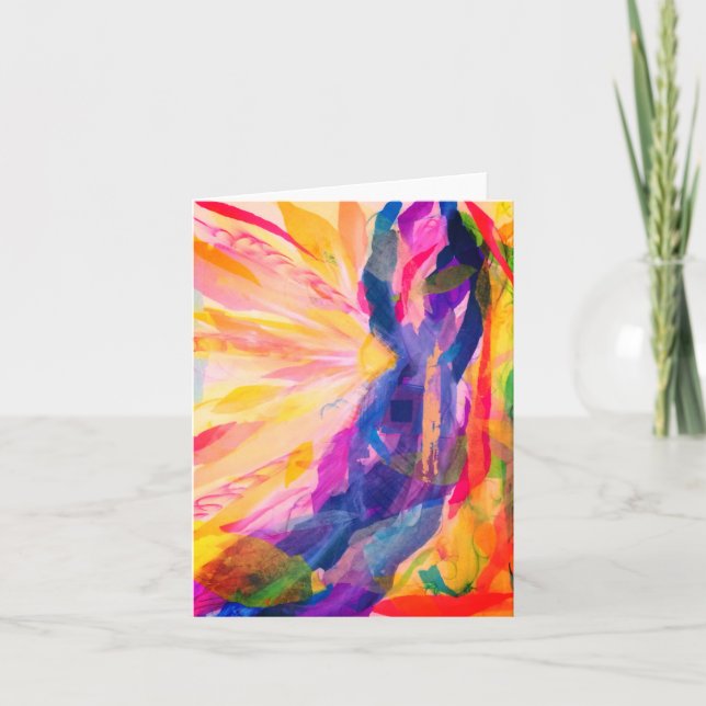 Colourful Abstract Notecard (Front)