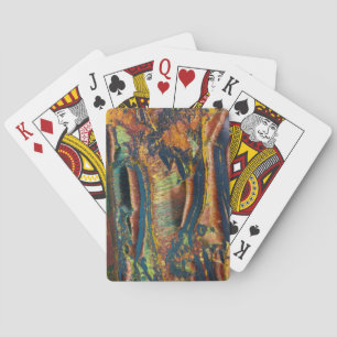 Colourful abstract of a Tiger eye Playing Cards