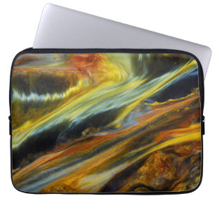 Colourful abstract of Pietersite Laptop Sleeve
