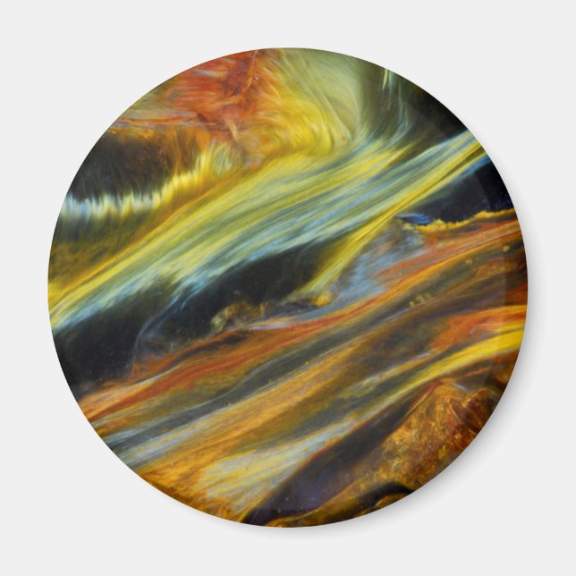 Colourful abstract of Pietersite Magnet (Front)