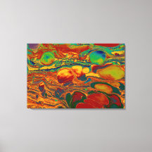 Colourful Abstract Oil Paint Pattern Art