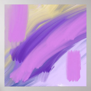 colourful abstract oil painting poster