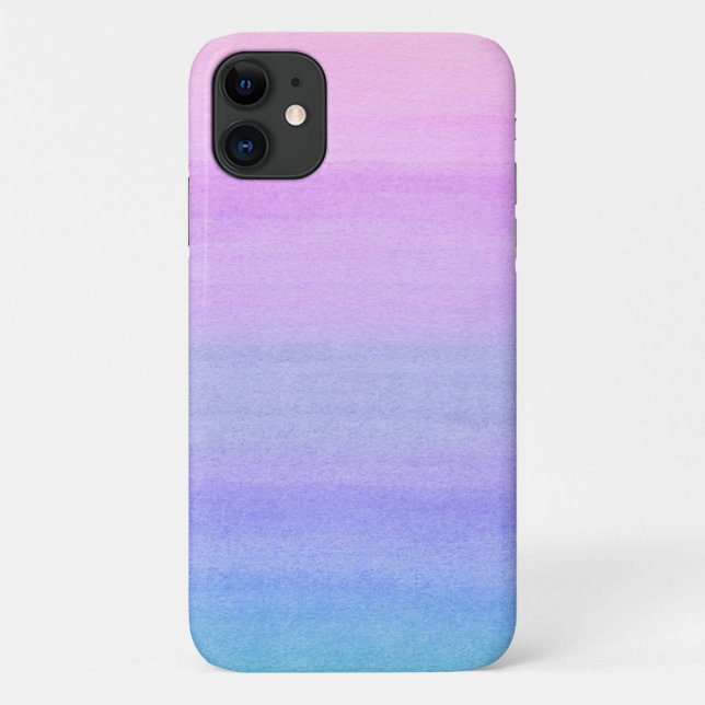 Colourful Abstract Ombre Watercolor Pattern Case-Mate iPhone Case (Back)