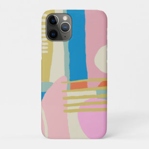 Colourful Abstract Organic Shapes Lines Boho Style Case-Mate iPhone Case