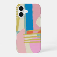 Colourful Abstract Organic Shapes Lines Boho Style