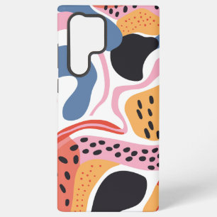 Colourful Abstract Organic Shapes Modern Pattern Samsung Galaxy Case