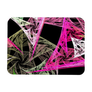 Colourful Abstract Origami Magnet