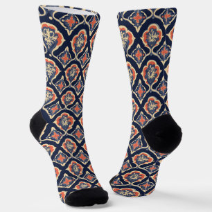 Colourful Abstract Ornamental Pattern Socks