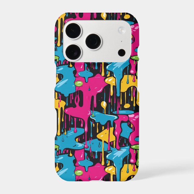Colourful Abstract Paint Drips (1) (Back)
