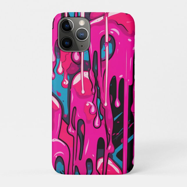 Colourful Abstract Paint Drips (15) Case-Mate iPhone Case (Back)
