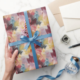 Colourful Abstract Paint  Wrapping Paper