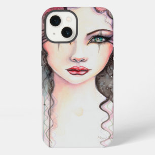 Colourful Abstract Painted Girl Watercolor iPhone 13 Case