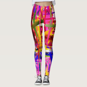 Colourful Abstract Painting #15 Leggings