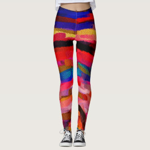 Colourful Abstract Painting #5 Leggings
