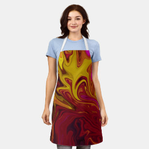 Colourful abstract painting apron