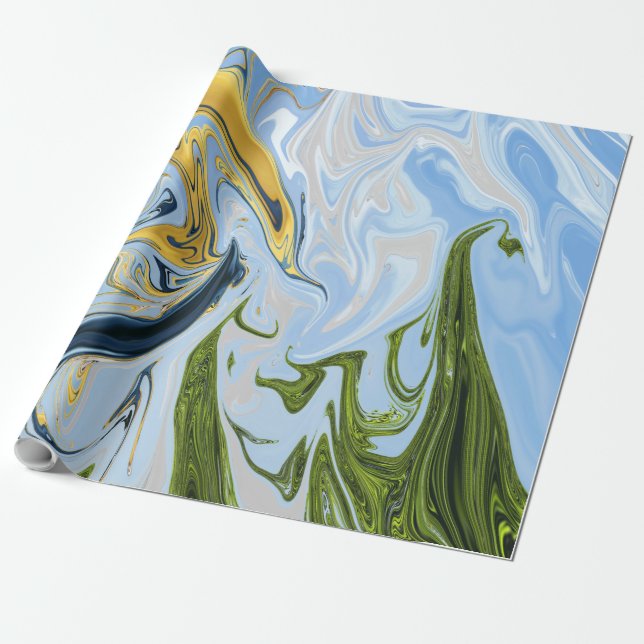 Colourful Abstract Painting | Best abstract art Wrapping Paper (Unrolled)