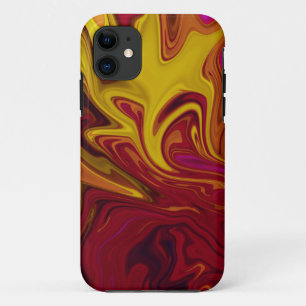 Colourful abstract painting iPhone 11 case