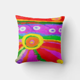 Colourful Abstract Painting Cushion