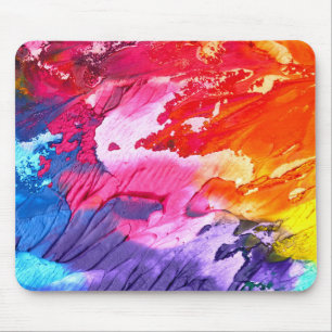 Colourful Abstract Painting Mouse Mat