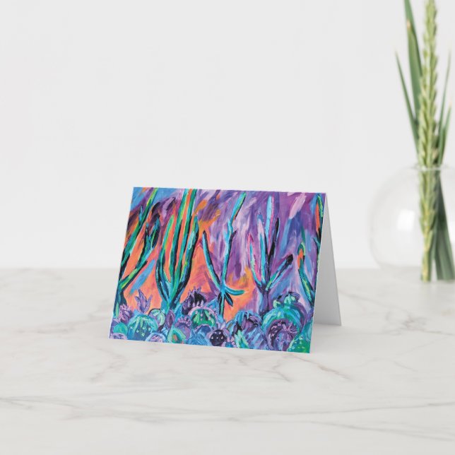 Colourful Abstract Painting  Thank You Card (Front)