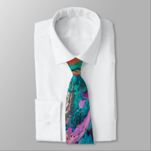 Colourful Abstract Painting Tie