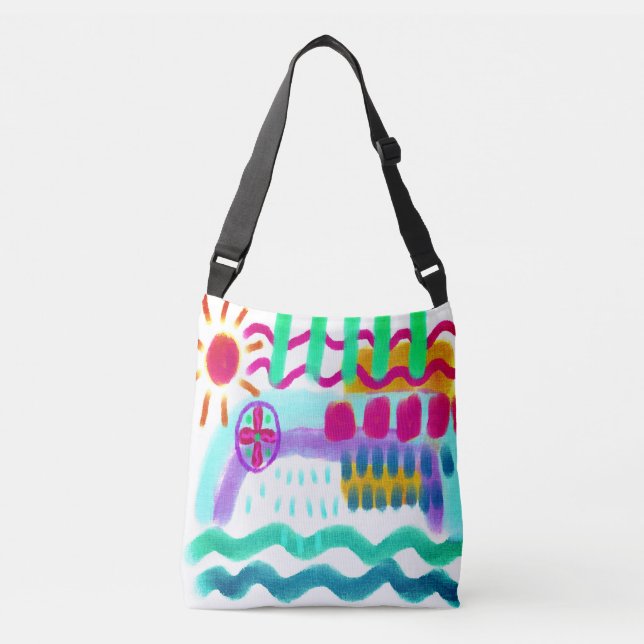 Colourful Abstract Painting Tote Bag (Front)