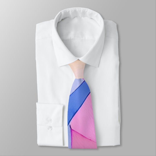 Colourful abstract painting with triangles  tie (Tied)