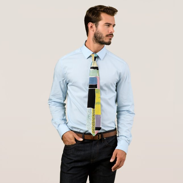 Colourful Abstract Patchwork Pattern (2) Tie (In Situ)