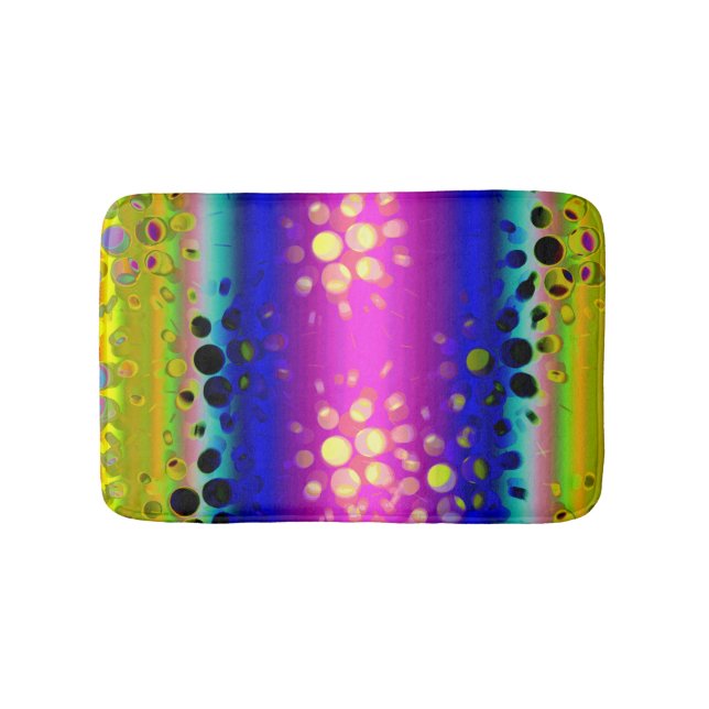 Colourful Abstract Pattern Bath Mat (Front)