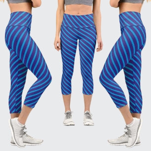 Colourful Abstract Pattern Capri Leggings