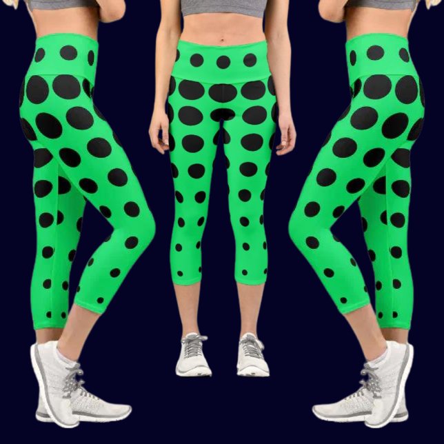 Colourful Abstract Pattern Capri Leggings (Creator Uploaded)