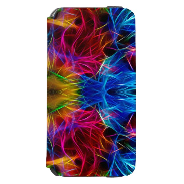 Colourful abstract Pattern Case Incipio iPhone Wallet Case (Folio Front)
