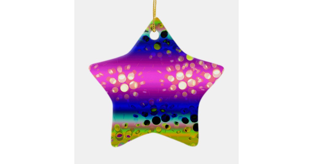 Colourful Abstract Pattern Christmas Ornament | Zazzle.co.uk