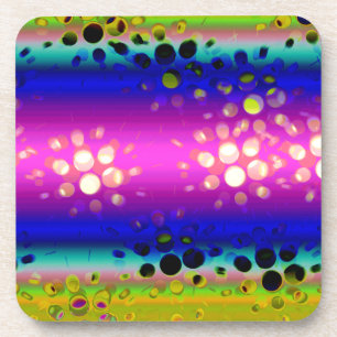Colourful Abstract Pattern Coaster