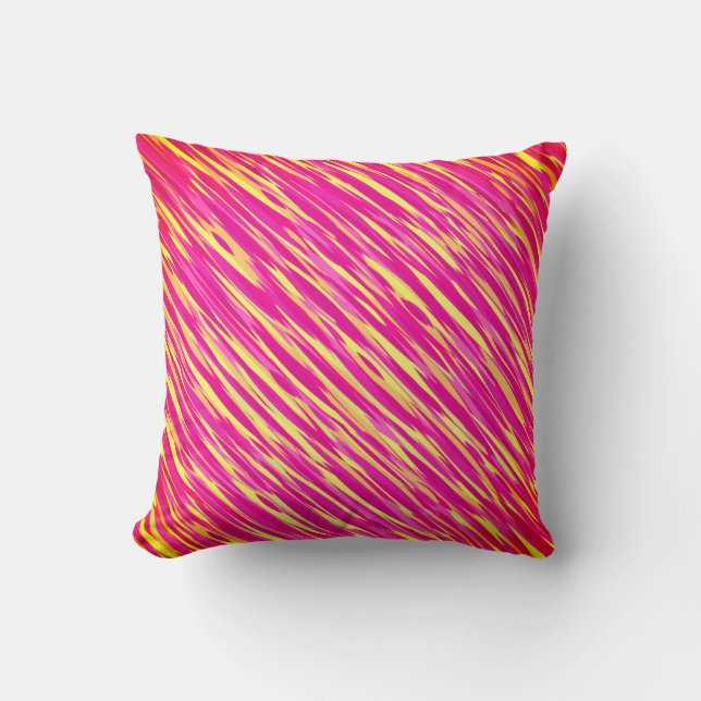 Colourful abstract pattern cushion (Front)
