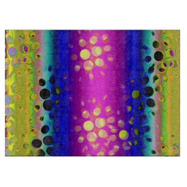 Colourful Abstract Pattern Cutting Board (Front)