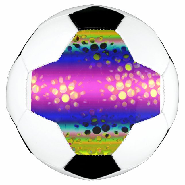 Colourful Abstract Pattern Football (Front)
