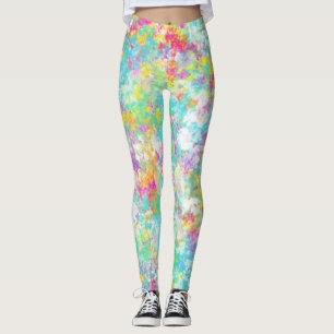 Colourful Abstract Pattern Leggings