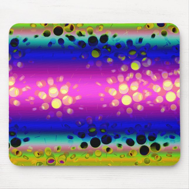 Colourful Abstract Pattern Mouse Mat (Front)