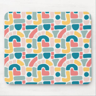 Colourful Abstract Pattern Mouse Mat