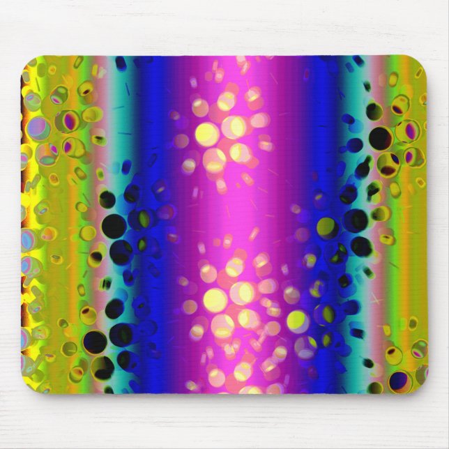 Colourful Abstract Pattern Mouse Mat (Front)
