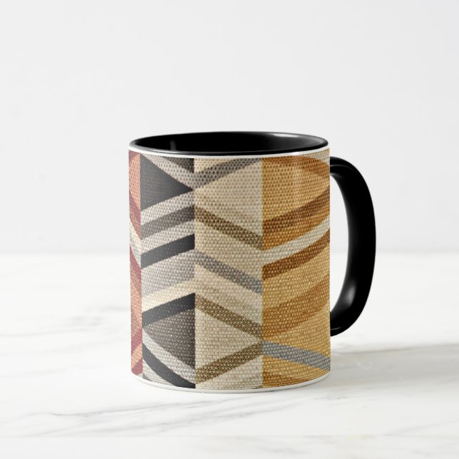 Colourful Abstract Pattern Mug (Front Right)