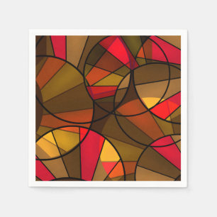 Colourful abstract pattern napkin