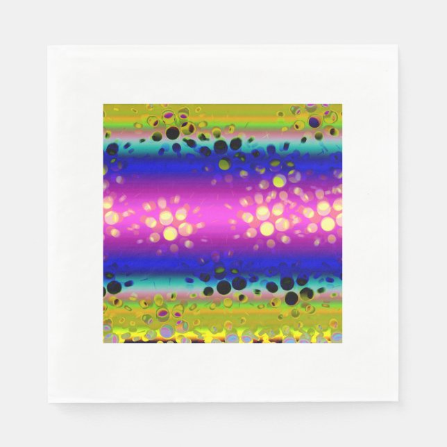 Colourful Abstract Pattern Napkin (Front)