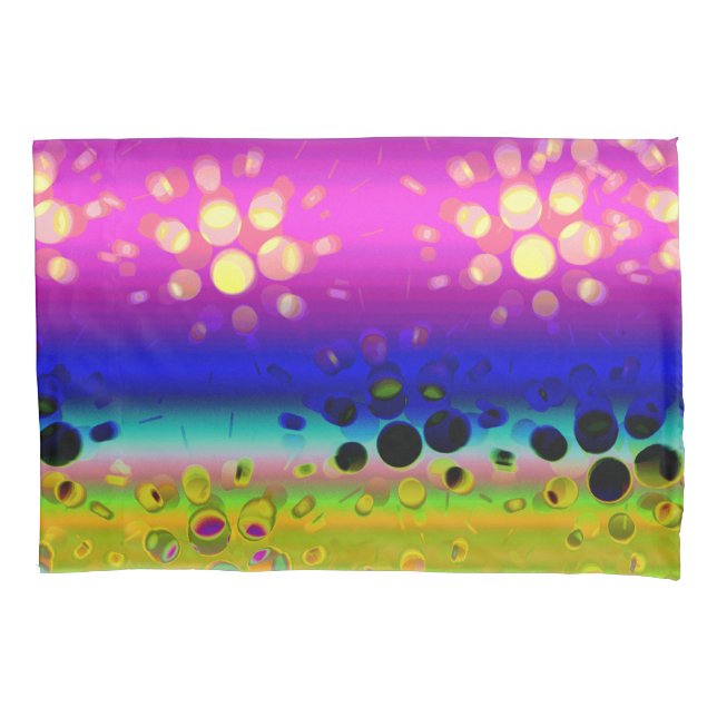 Colourful Abstract Pattern Pillowcase (Front-Left)